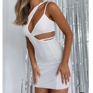 White Cutout Dress